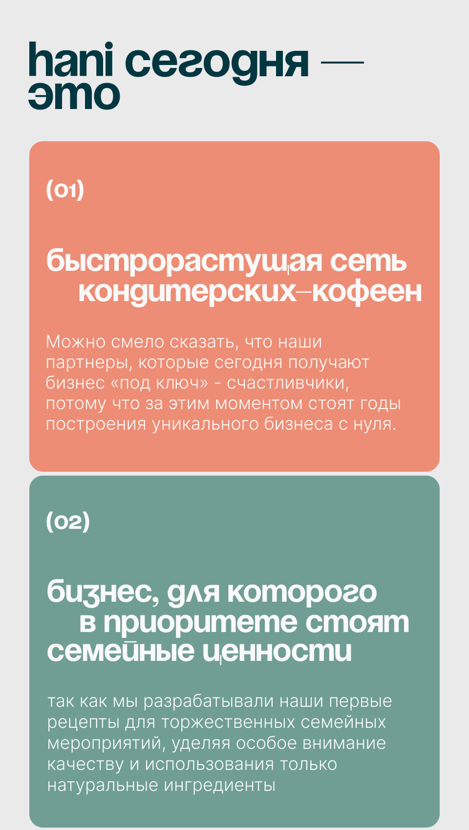 Франшиза Hani - визуальный материал 2