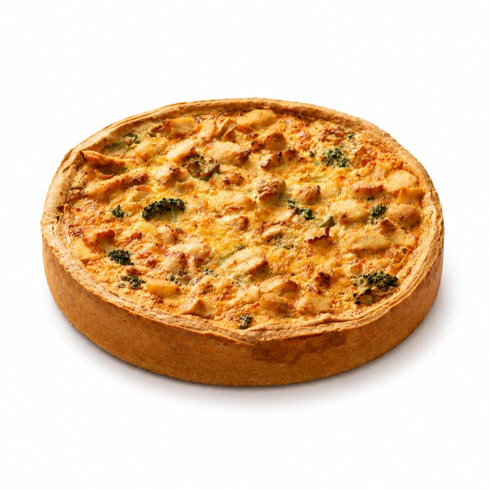 Киш с курицей и брокколи